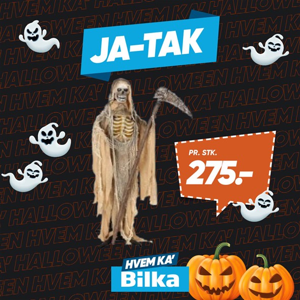 Halloween animeret genfærd inkl. le